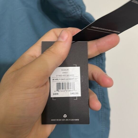 NWT Hurley Mens Blue Drawstring‎ Swim Trunks Board Shorts Size 34 - Picture 3 of 6